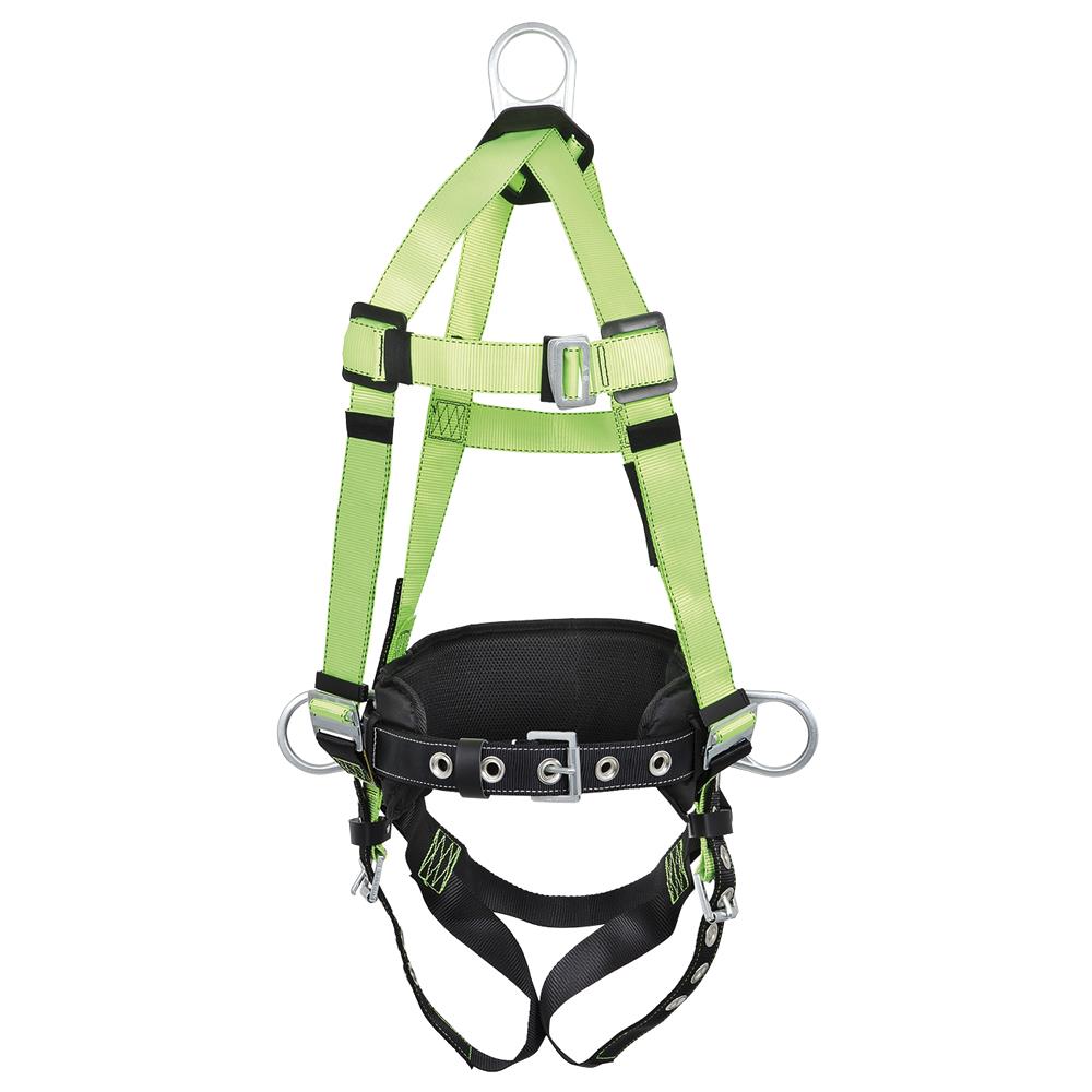 Contractor Harnesses with Positioning Belt - Grommeted Leg Straps - 3D - Cl. AP