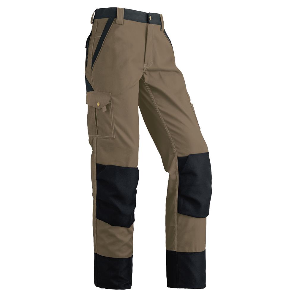 EuroWear™ Work Pants - Poly/Cotton Canvas - Knee Pad Pouches - Beige