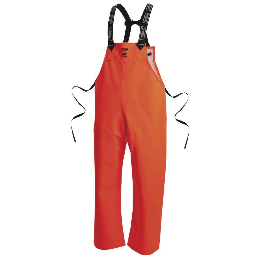 FL Snapper® Waterproof Rain Bib Pants - PVC Coated Poly/Cotton