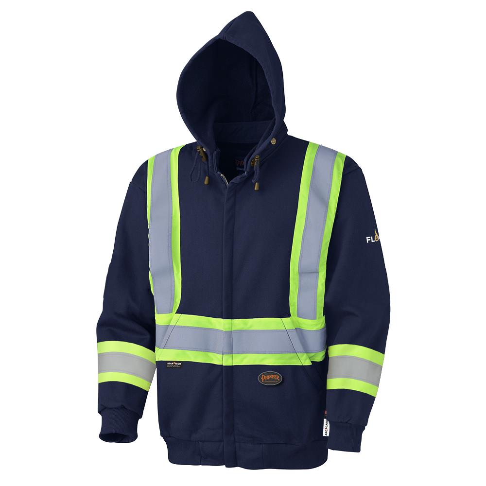 FR/Arc Rated Safety Hoodies - Modacrylic Fleece - Reflective Tape