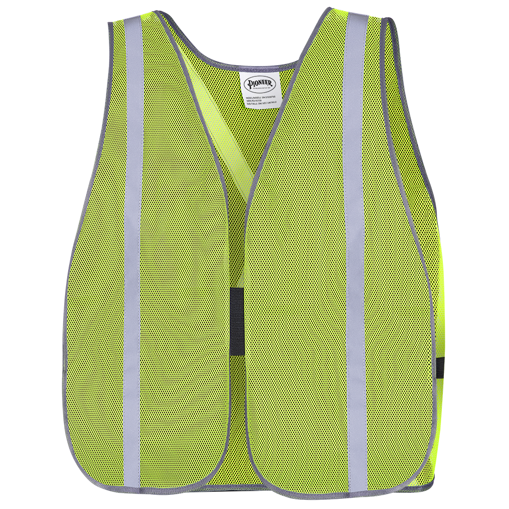 Hi-Viz All-Purpose Mesh Vests - Poly Mesh - Yellow/Green (10-pack)