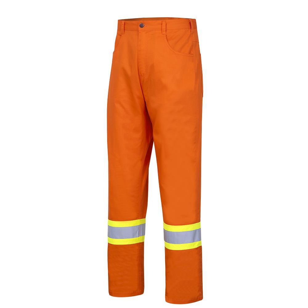 Hi-Viz Cotton Safety Pants - Ultra-Cool - Cotton Twill - Orange
