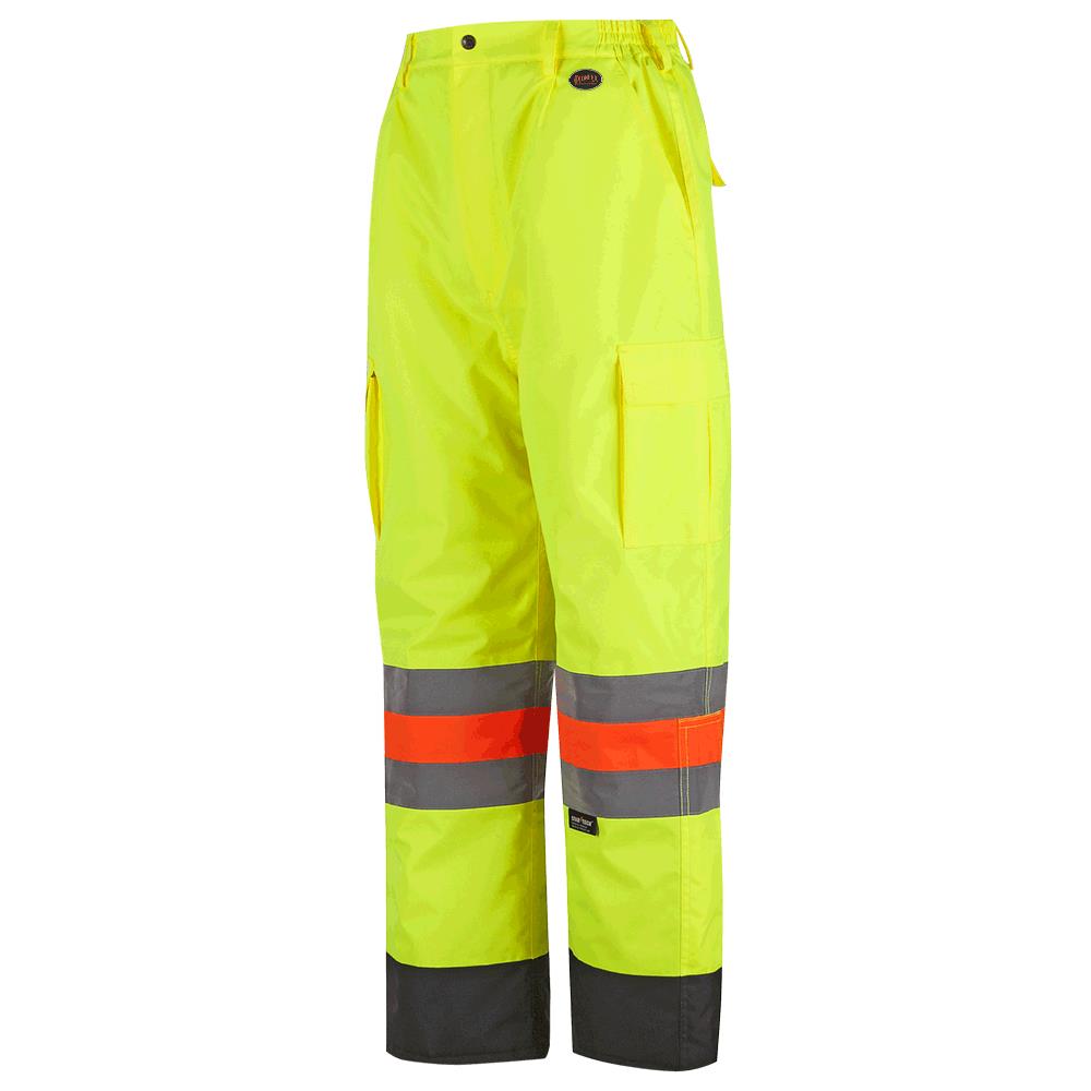 Hi-Viz Quebec Winter Insulated Traffic Safety Pants - Hi-Viz Yellow