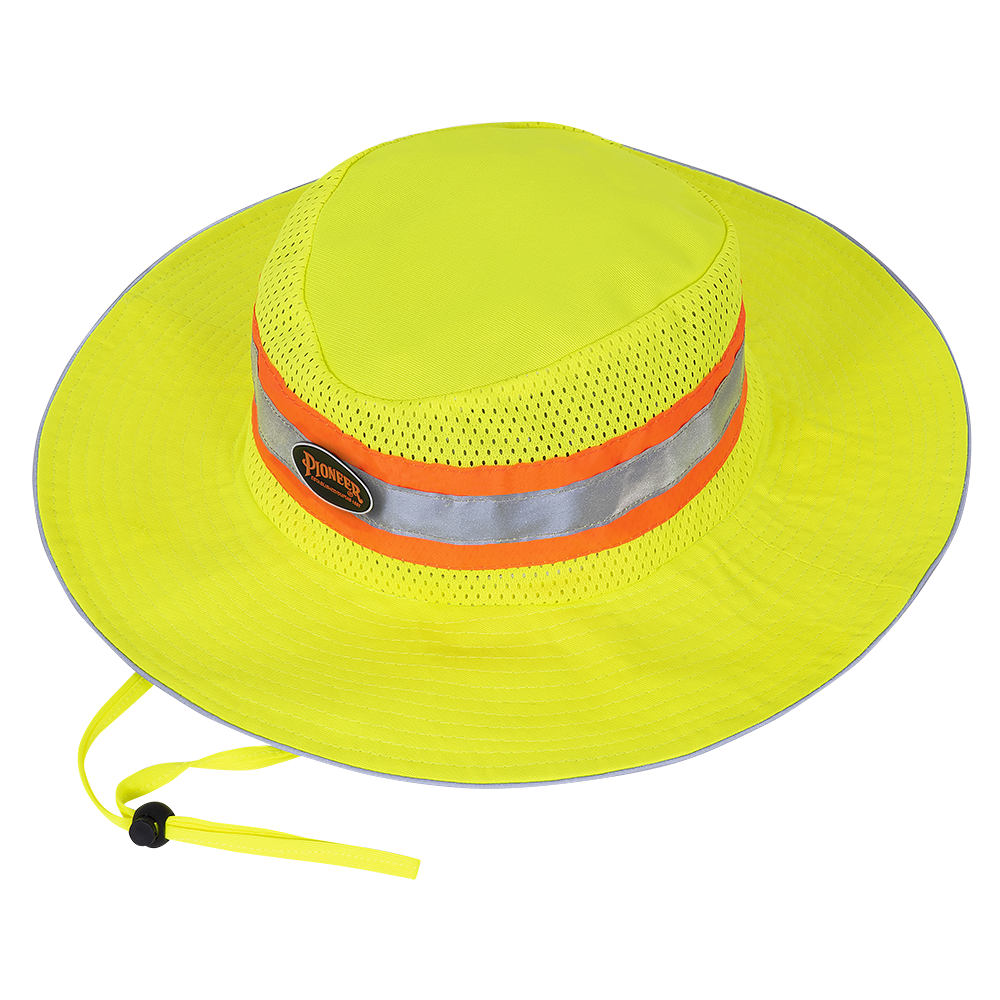 Hi-Viz Ranger’s Hat with Strap - Yellow/Green