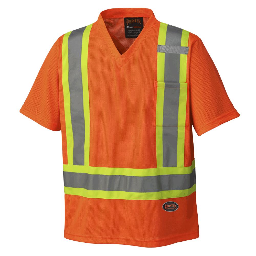 Hi-Viz Safety T-Shirts - Micro Mesh - HV Orange