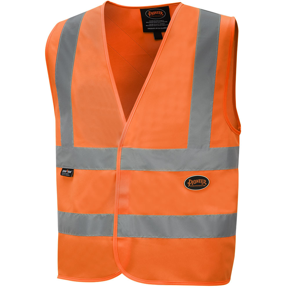Hi-Viz Safety Vest with 2" Tape - Tricot Polyester