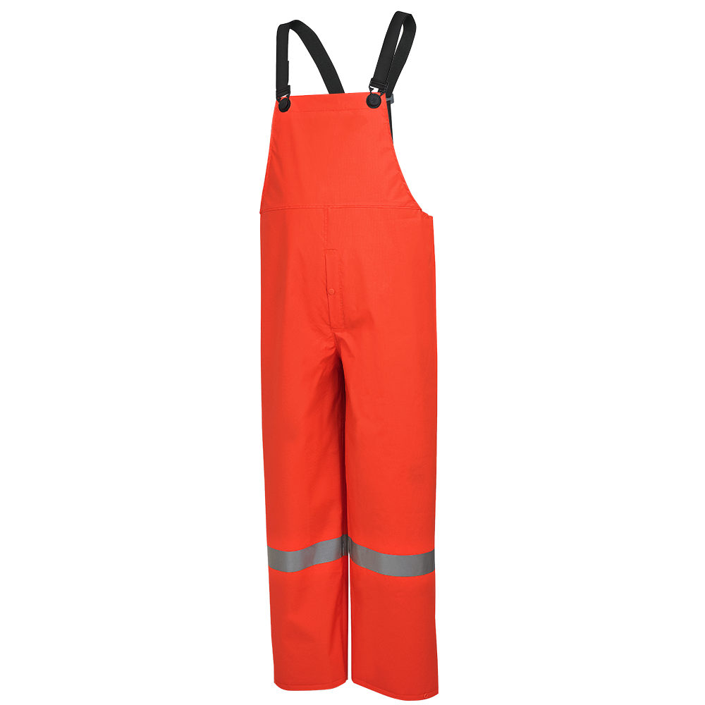 Hi-Viz Waterproof Bib Pants - PVC/Poly/PVC
