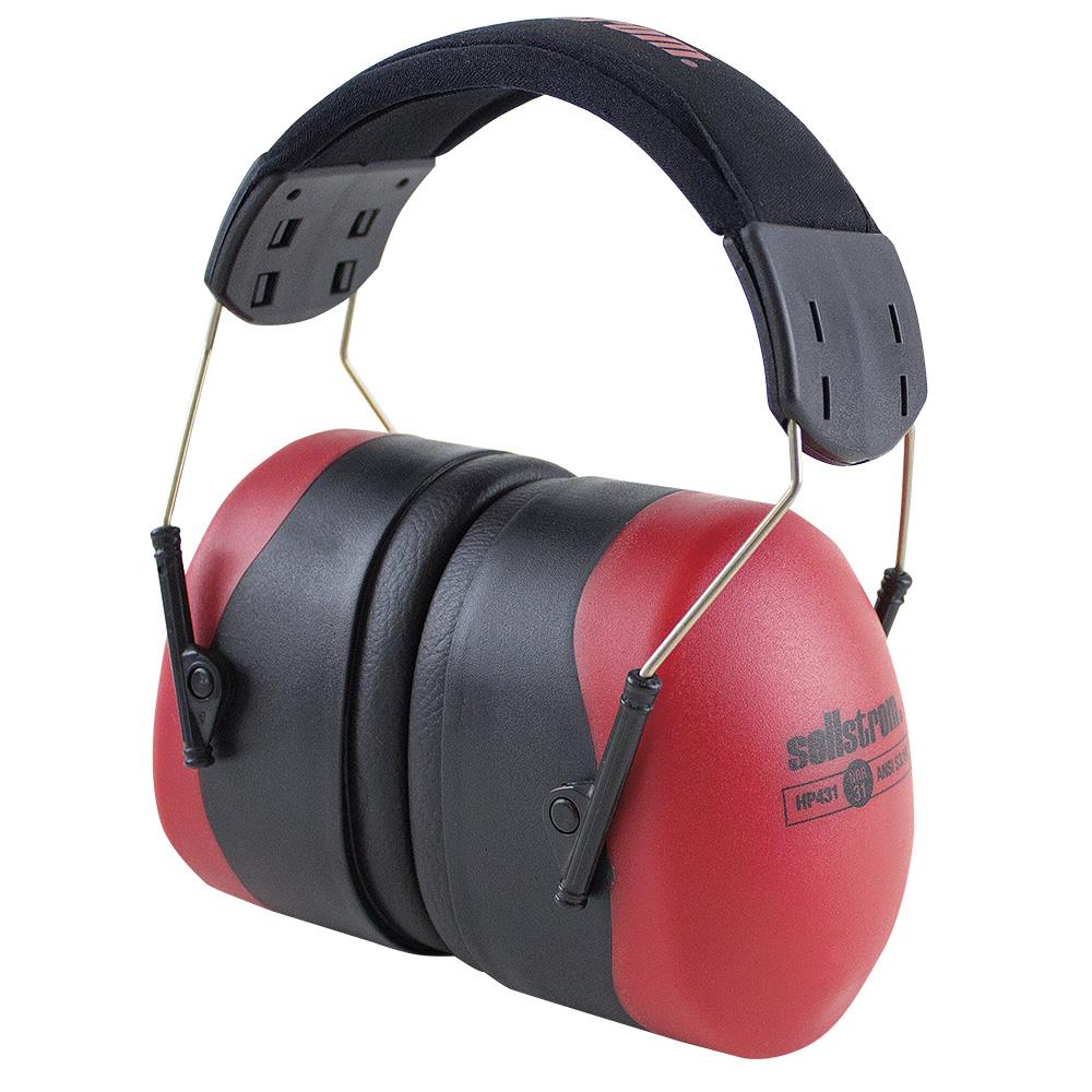 HP431 Premium Ear Muff - Black/Red