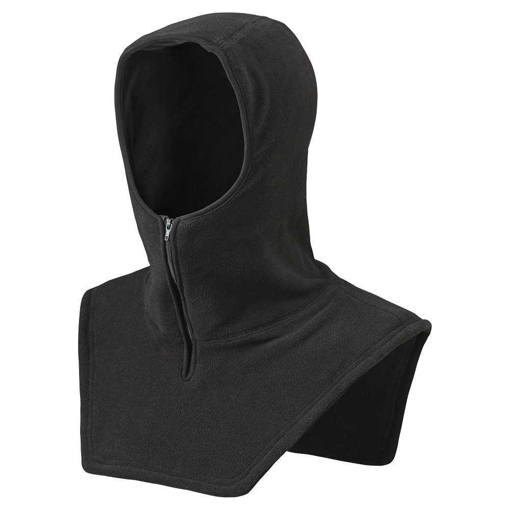 Micro Fleece Hood with Zipper Front