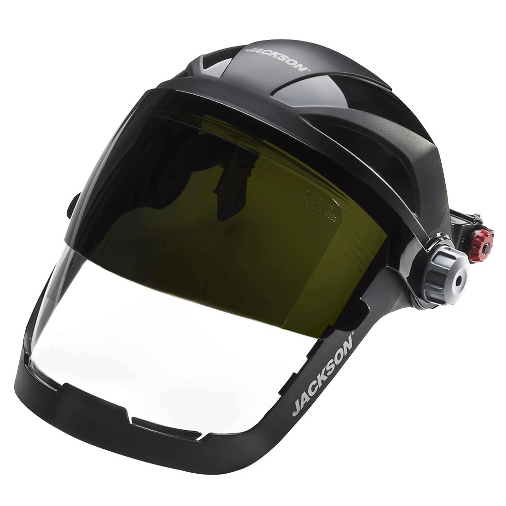 Quad™ 500 Series - 370 Speed Dial™ - Shade 8 Flip-Up Window and HHIS Universal Hard Hat Slot Adaptor