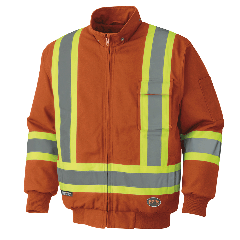 Safety Bombers - Quilted Cotton Duck - Orange