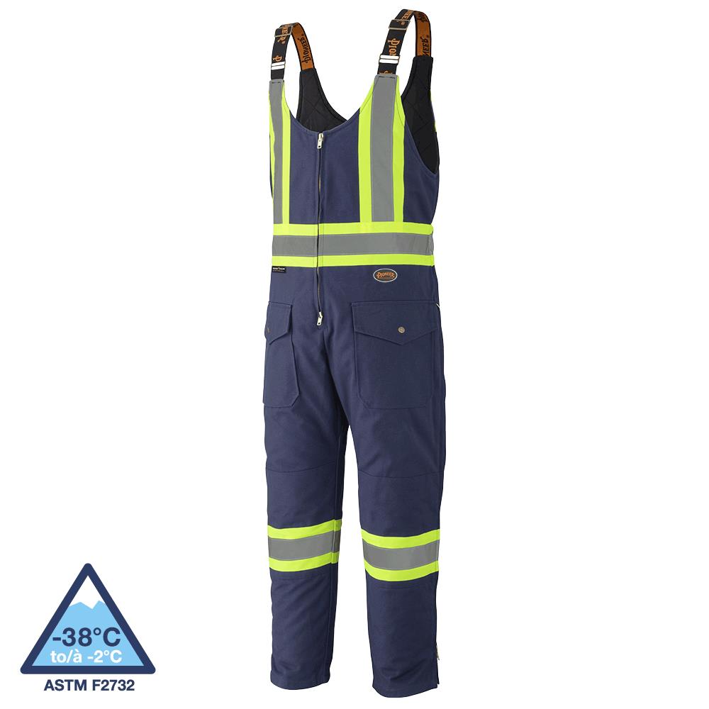 Safety Overalls - Quilted Cotton Duck - Navy