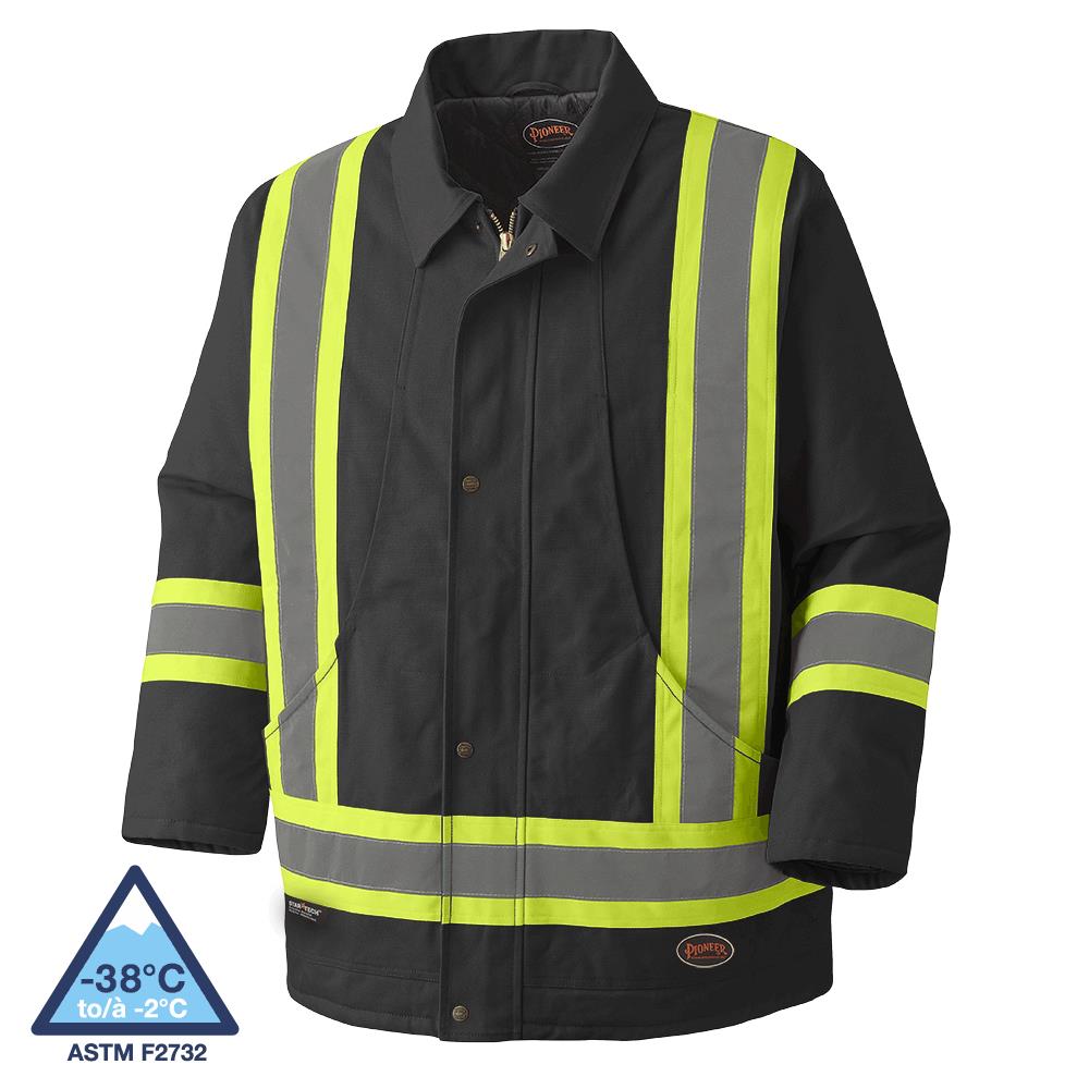 Safety Parkas - Quilted Cotton Duck - Black