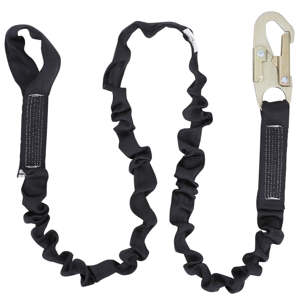 Shock Absorbing Lanyards - POY - Single Leg 