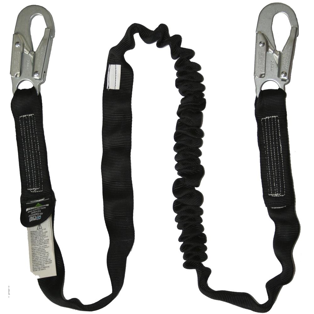 Shock Absorbing Lanyards - POY - Single Leg