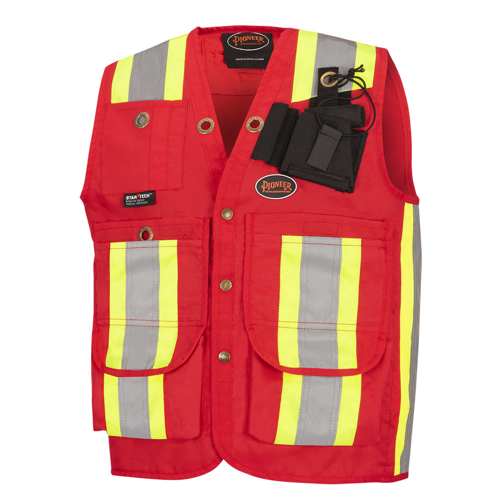 Surveyor’s/Supervisor’s Safety Vests - 600D Oxford Poly